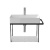 Раковина Duravit DuraSquare 60 2353600041 подвесная Белая