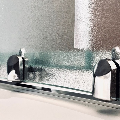 Душевая кабина Royal Bath ВК 120x80 RB8120BK2-M-CH-R с гидромассажем стекло матовое задние стенки Белые