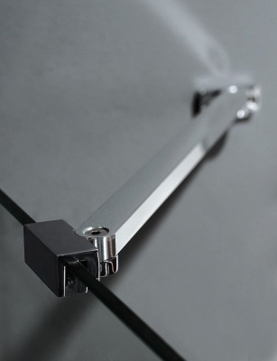 Душевая дверь в нишу Cezares TRIUMPH-D-B-11-40+90-P-Cr-L профиль Хром стекло рифленое