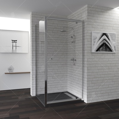 Душевой уголок RGW Passage PA-35 90x90 профиль Хром стекло прозрачное