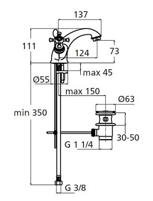 Смеситель для раковины Ideal Standard Reflection B9653AA Хром
