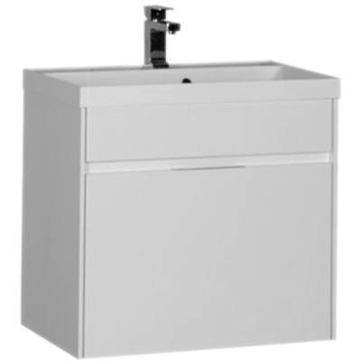 Тумба под раковину Aquanet Латина 70 180000 подвесная 1 ящик Белая