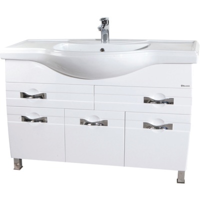 Тумба c раковиной Bellezza Абрис 120 Белая