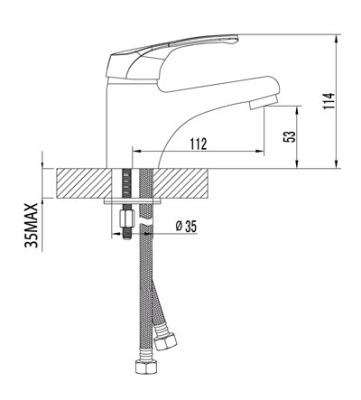 Смеситель Lemark Omega LM3106C для раковины