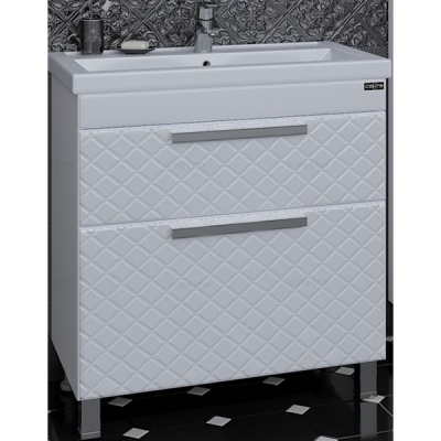 Тумба с раковиной СанТа Калипсо 80 217003лN Белая