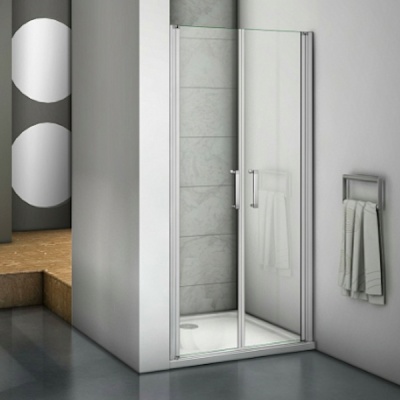 Душевая дверь в нишу Good Door Mokka SD-80-C-WE 80 профиль Алюминий белый стекло прозрачное