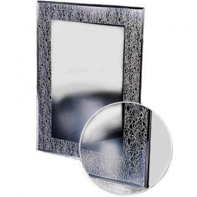 Зеркало Raiber Блюз RSP118 Черное-белое с узором Паутинка