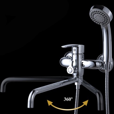 Смеситель для ванны D&K Valerius Rhein DA1363301 универсальный Хром