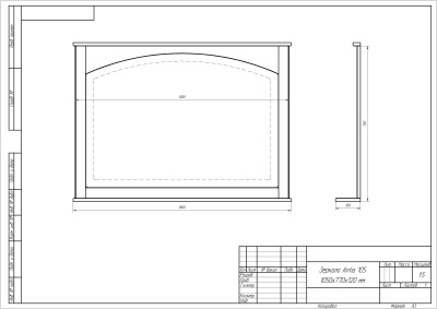 Зеркало Dreja Antia 105 99.0414 Капучино
