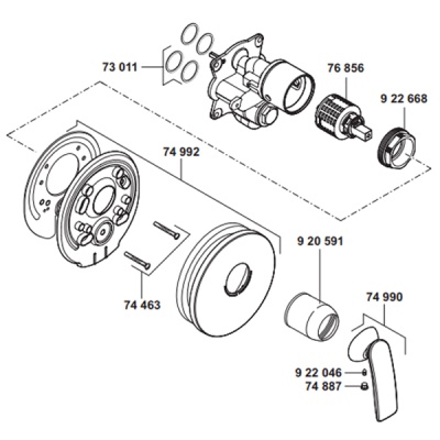 Смеситель для душа Kludi Balance 526559175 Белый Хром