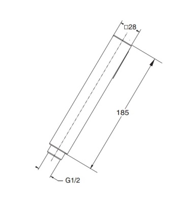 Душевая лейка Cristina PD 103 Хром