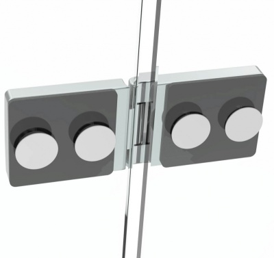 Душевой уголок Black&White Stellar Wind S708-900x1200 прямоугольный профиль Серебристый хром стекло прозрачное