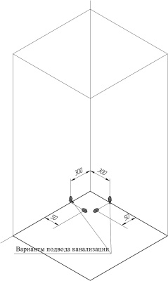 Душевой уголок Radomir Верчелли 121x84 L 1-03-1-1-0-0121 с поддоном профиль Белый стекло матовое