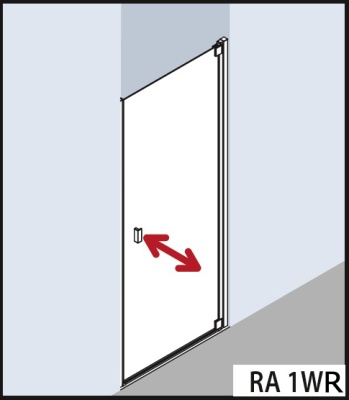Душевая дверь Kermi Raya RA 1WR 08020VAK 1WR