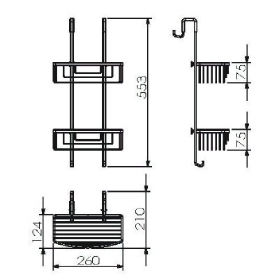 Полка для душа Langberger 70264 Хром