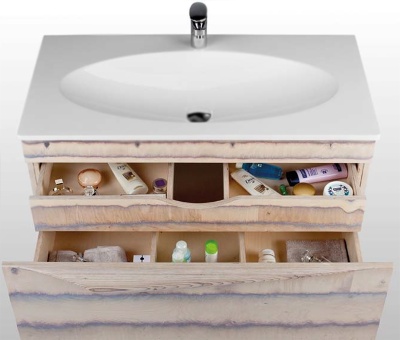 Тумба под раковину Aqwella Clarberg Papyrus Wood 100 Pap-w.01.10/LIGHT подвесная Светлое дерево