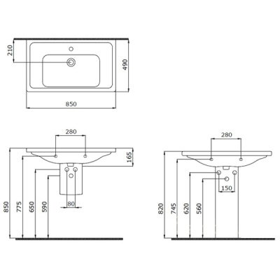 Раковина Bocchi Taormina Pro 1008 Белая глянцевая