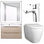 Комплект мебели для ванной BelBagno SET BB N5 Marino 80 подвесной Rovere Grigio