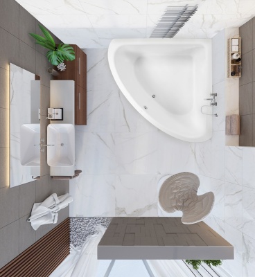 Акриловая ванна Vagnerplast Incognito 180x180 без гидромассажа