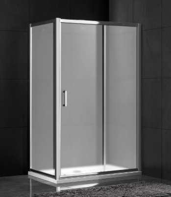 Душевой уголок Gemy Victoria S30191CM-A80M 150х80 профиль Хром стекло матовое