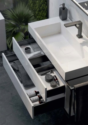 Тумба под раковину Aqwella Clarberg Logic 80 L LOG0108L подвесная Белая