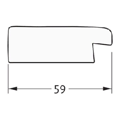 Зеркало Evoform Definite 144х54 Травленое золото