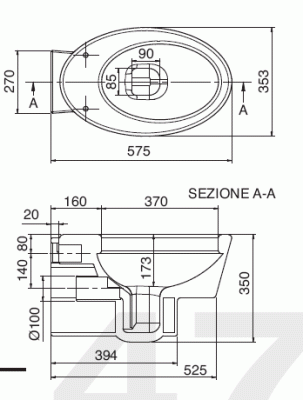 Унитаз Scarabeo Wish 2006 Белый