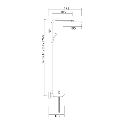 Душевая система Veragio Quartet VR.QRT-9935.CR Хром