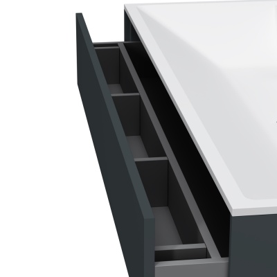 Тумба под раковину AM.PM Inspire V2.0 120 M50AFHX1203GM подвесная Графит матовая