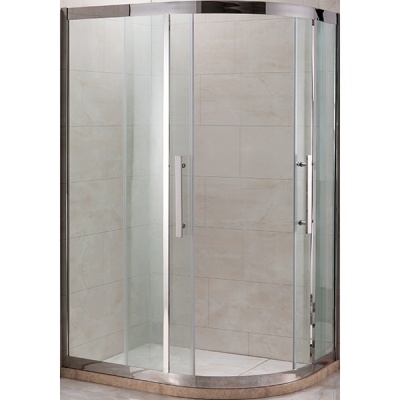 Душевой уголок Grossman Pragma PR-120 120x80 L профиль Золото стекло прозрачное