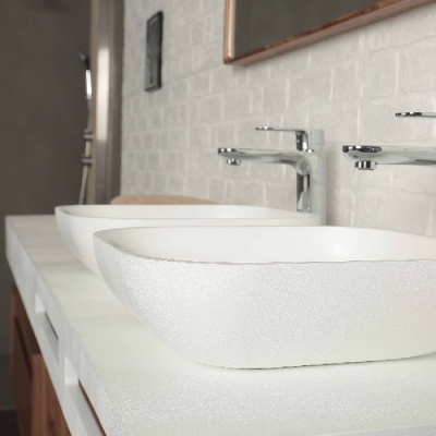 Раковина Acquabella On-Top 58 LAVABO_ON-TOP_RECTANGLE_SLATE Белая