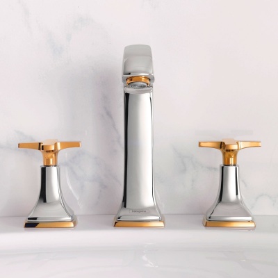 Смеситель для раковины Hansgrohe Metropol Classic 31307090 Хром Золото