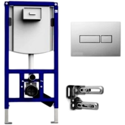Инсталляция Sanit Ineo Plus 90.721.00..S013 для унитаза со смывным бачком и клавишей смыва Хром