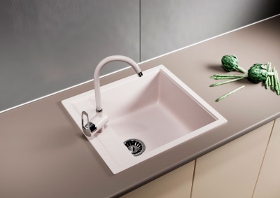 Кухонная мойка Mixline ML-GM28-311 533509 Светло-розовая