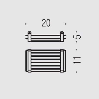 Полка корзина Colombo Design Angolare B9631.000 Хром