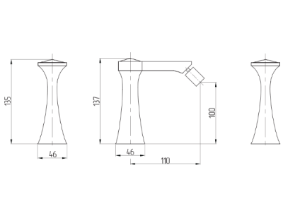 Смеситель для биде Migliore Opera ML.OPR-6025K Хром
