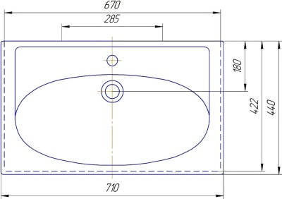 Тумба под раковину Aquanet Сиена 70 189223 1 ящик 2 дверцы Белая