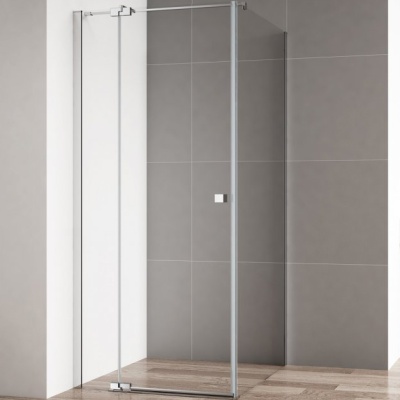 Душевой уголок Cezares Valvola АH-1 80x100 профиль Хром стекло прозрачное
