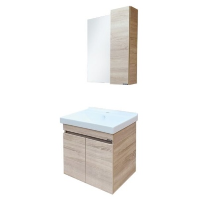 Зеркало со шкафом Comforty Тромсе 60 4142221 Дуб сонома