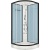 Душевая кабина Domani-Spa Delight 99 90x90 DS01D99LDbCl10 с гидромассажем профиль Графит задние стенки Синие