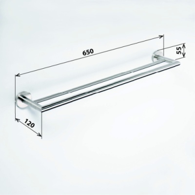 Полотенцедержатель Bemeta Neo stainless 104204055 Хром