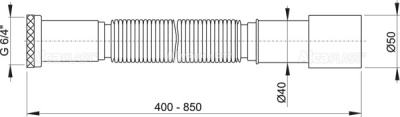 Гофра для раковины Alcaplast A708 Белый Гофра для раковины Alcaplast A708 Белый