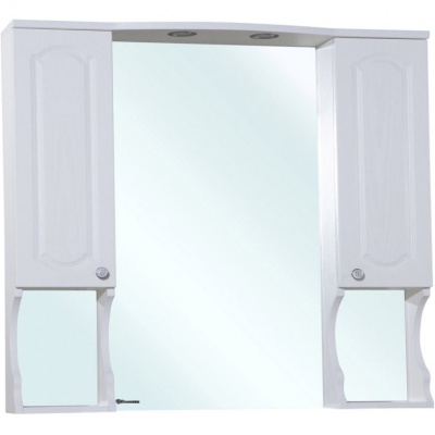 Зеркало со шкафом Bellezza Камелия 105 с подсветкой Белое