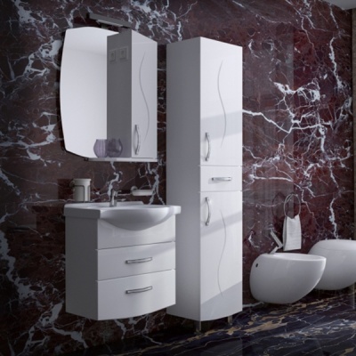 Шкаф-пенал АСБ-мебель Грета 40 9940 Белый