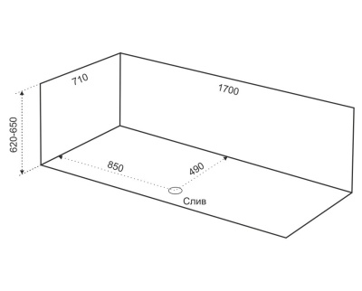 Акриловая ванна Eurolux Bath Sibaris 170х70 E1017070033 без гидромассажа