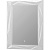 Зеркало Aima Design Brilliant/Cristal 70 Light Белое