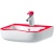 Раковина Laufen Flora Kids 45 8.1503.1.062.104.1 Белая Красная