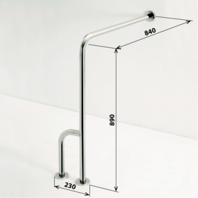 Поручень для ванной Bemeta Help 301112132 Нержавеющая сталь