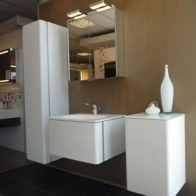 Шкаф пенал Keuco Elegance 31630 363601 high-gloss white alpine/high-gloss white alpine, left