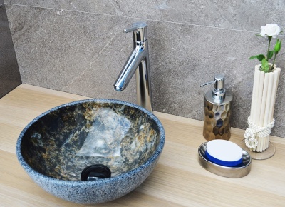 Раковина-чаша CeramaLux 32 486 Коричневая Серая